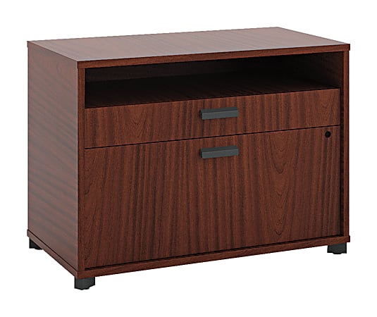 basyx by HON® Manage 16"D Lateral 2-Drawer File Cabinet, Chestnut