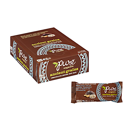 Pure Bars, Ancient Grains, Chocolate Chunk Nut, 1.23 Oz, Pack Of 12