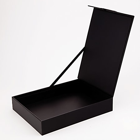 See Jane Work® Decorative Storage, Document Box, 2 1/4"H x 12 3/4"W x 9 1/4"D Black