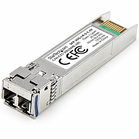 StarTech.com Cisco SFP-25G-LR-S Compatible SFP28 Module, 25Gb Single Mode Fiber (SMF), 25GBASE-LR LC Transceiver, 10km (6.2mi), DDM/DOM