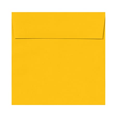 LUX Square Envelopes, 6 1/2" x 6 1/2", Peel & Press Closure, Sunflower Yellow, Pack Of 1,000
