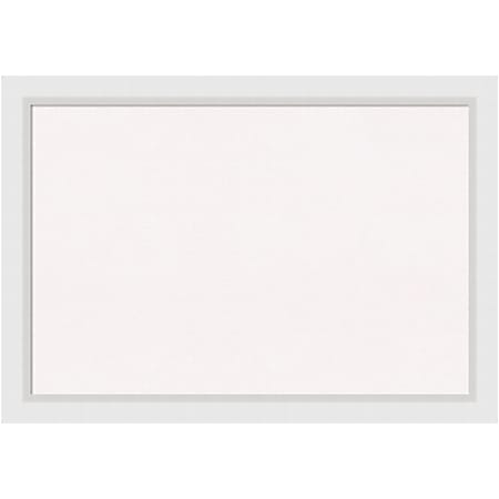Amanti Art Cork Bulletin Board, 40" x 28", White, Blanco White Wood Frame