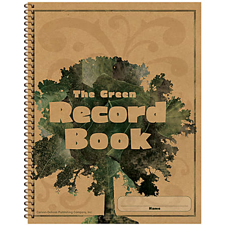 Carson-Dellosa Green 100% Recycled Record Book