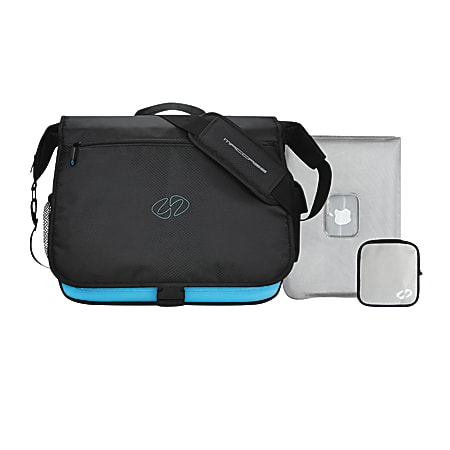 MacCase Messenger With Sleeve For 13" MacBooks, Black/Blue