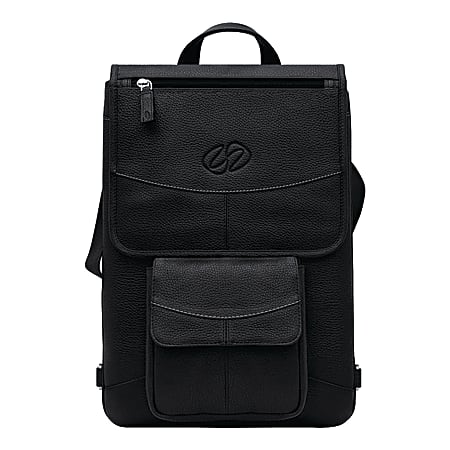 MacCase Leather Flight Jacket Bag For 17" MacBooks®, Black