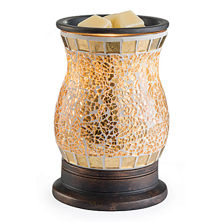 Candle Warmers Etc Glass Illumination Fragrance Warmers, 5-13/16" x 8-13/16", Gilded, Pack Of 6 Warmers