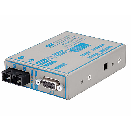 Omnitron FlexPoint RS-232 Serial Fiber Media Converter DB-9