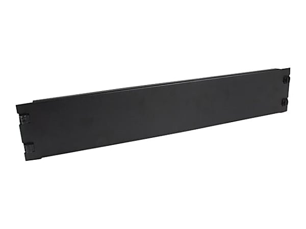 StarTech.com Blanking Panel - 2U - 19in - Tool-less - Steel - Black - TAA Compliant - Blank Rack Panel - Filler Panel
