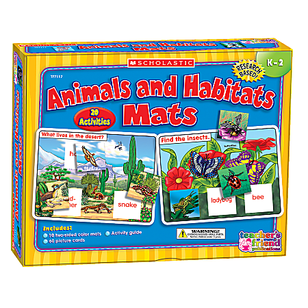 Scholastic Animals And Habitats! Mats