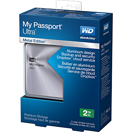 WD My Passport Ultra Metal Edition 2TB Portable External Hard
