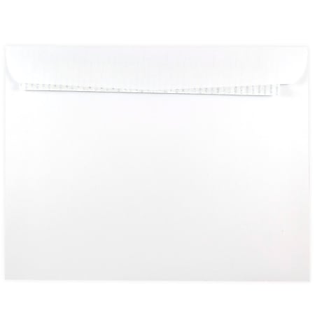 JAM Paper® Booklet Envelopes, 10" x 13", Peel & Seal Closure, White, Pack Of 25 Envelopes