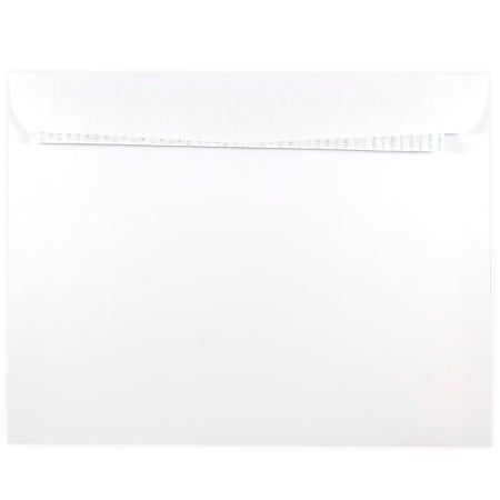 JAM Paper® Booklet Envelopes, 10" x 13", Peel & Seal Closure, White, Pack Of 25 Envelopes