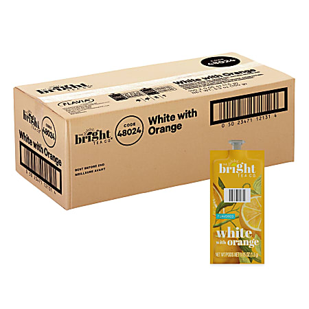 The Bright Tea Co.™ White With Orange Tea, Single-Serve Freshpacks, 0.25 Oz, Box Of 100