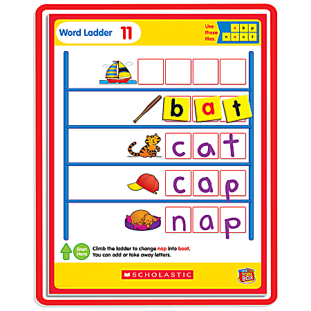 Scholastic Little Red Tool Box: Magnetic Mats — Word Ladders