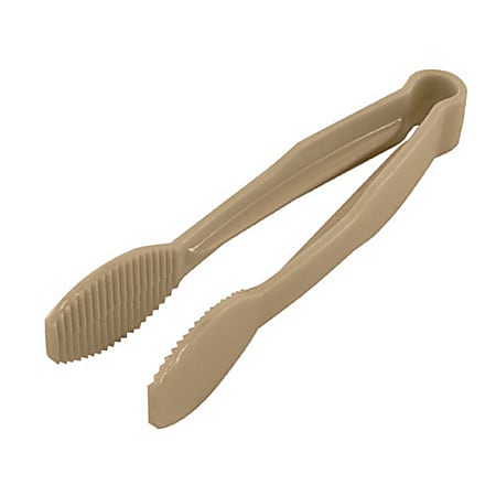 Cambro Camwear® Polycarbonate Plastic Tongs, 6", Beige