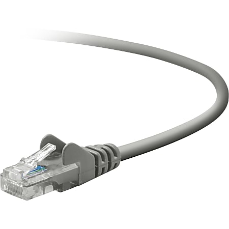 Belkin Cat. 5E UTP Patch Cable - RJ-45 Male - RJ-45 Male - 10ft - Gray