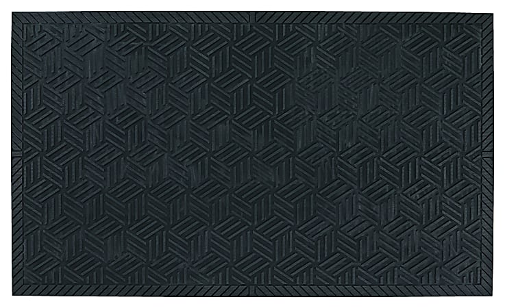 M+A Matting SuperScrape Plus Floor Mat, 48" x 72", Black