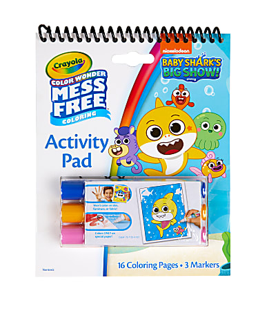 Crayola Color Wonder Activity Pad Baby Shark - Office Depot