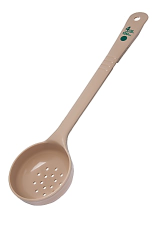 Measure Miser Perforated Long-Handle Measuring Spoons, 4 Oz, Beige, Pack Of 12