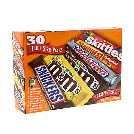 M&M's® Mars One Stop Variety Pack, Pack Of 30
