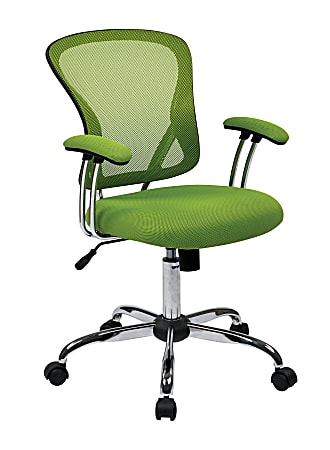 Office Star Avenue Six Juliana Mesh Task Chair Green Silver