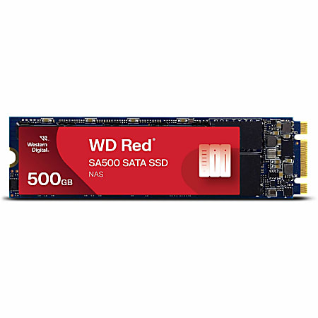 WD Red SA500 WDS500G1R0B 500GB Solid State Drive - M.2 2280 Internal - SATA (SATA/600) - 350 TB TBW - WDS500G1R0B