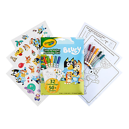 Crayola Color Sticker Activity Set Bluey - Office Depot