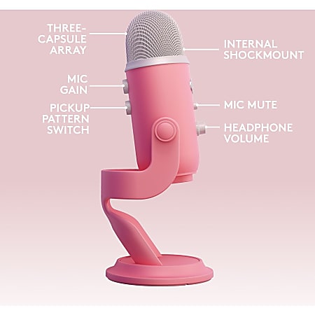 Vivitar Bluetooth Karaoke Microphone Pink - Office Depot