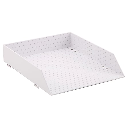Realspace® White Dot Stacking Letter Tray