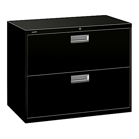 Hon 600 Series Two Drawer Lateral File Black