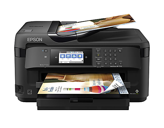 Epson® WorkForce® WF-7710 19" Wide-Format Wireless Inkjet All-In-One Color Printer