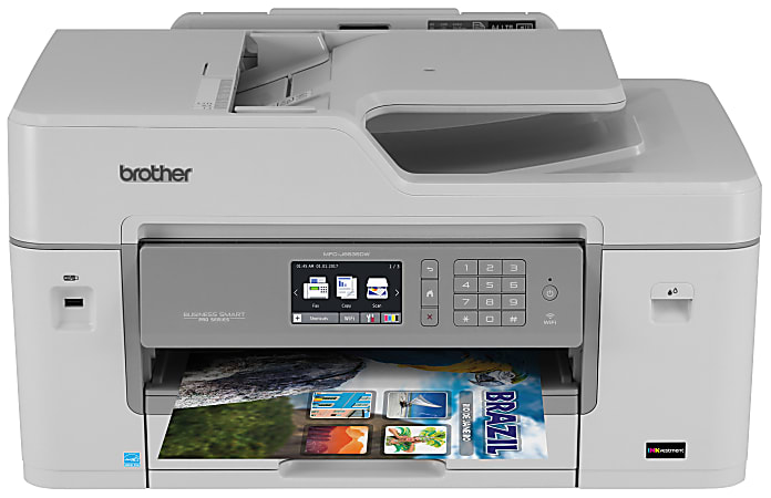 Brother® Business Smart Pro MFC-J6535DW XL Wireless InkJet All-In-One Color Printer With 20 INKvestment Cartridges