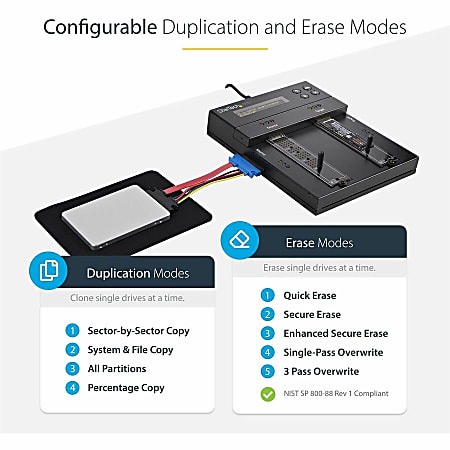 Docking Station Duplicator 1:1 NVMe Drive Duplicator