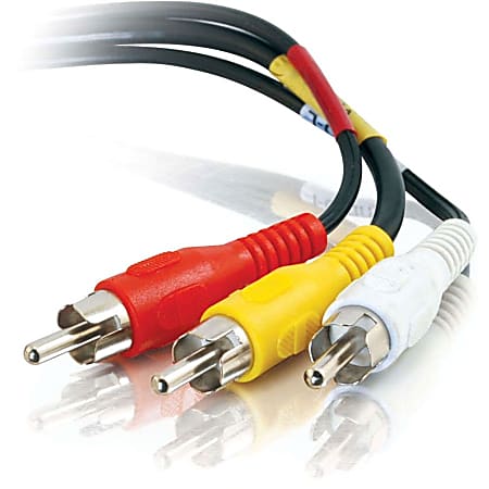C2G 12ft Value Series Composite Video + Stereo Audio Cable, 40449