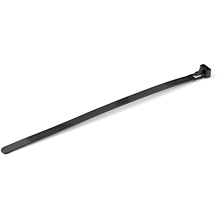 StarTech.com 100 Pack 8" Reusable Cable Ties - Black Large Releasable Nylon/Plastic Zip Ties Resealable Adjustable Network Cable Wraps UL