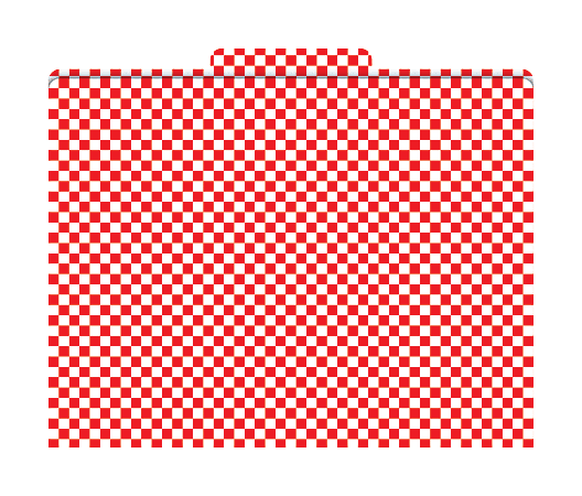 Barker Creek Tab File Folders, 8 1/2" x 11", Letter Size, Red Check, Pack Of 12
