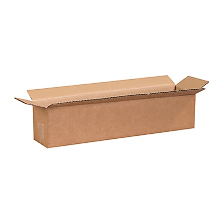 Partners Brand Long Corrugated Boxes 18" x 4" x 4", Bundle of 25