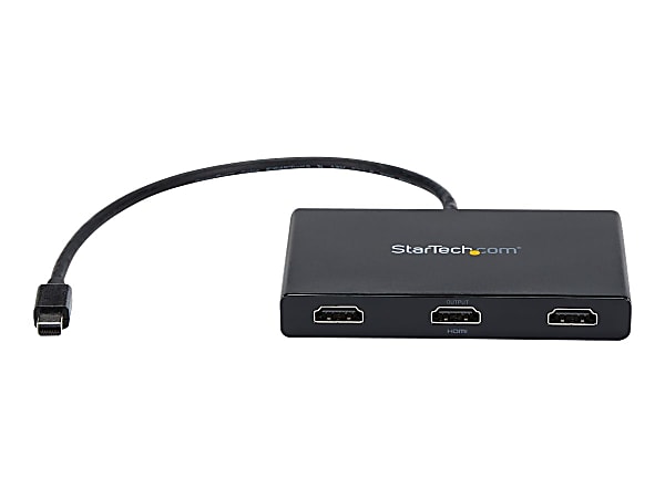 StarTech.com 3-Port Multi Monitor Adapter, Mini DisplayPort to