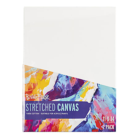 Brea Reese Stretch Canvases, 11" x 14", White, Pack Of 2 Canvases