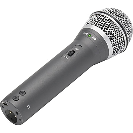 Samson Q2U Rugged Wired Dynamic Microphone - Gray - 6.56 ft - Mono - 50 Hz to 15 kHz - 32 Ohm -54 dB - SAQ2U