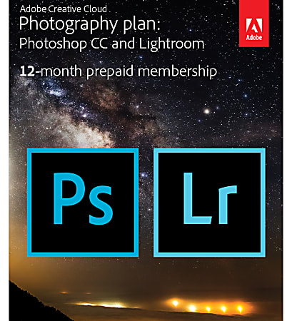Adobe® Creative Cloud® Photography Plan Student Teacher Edition