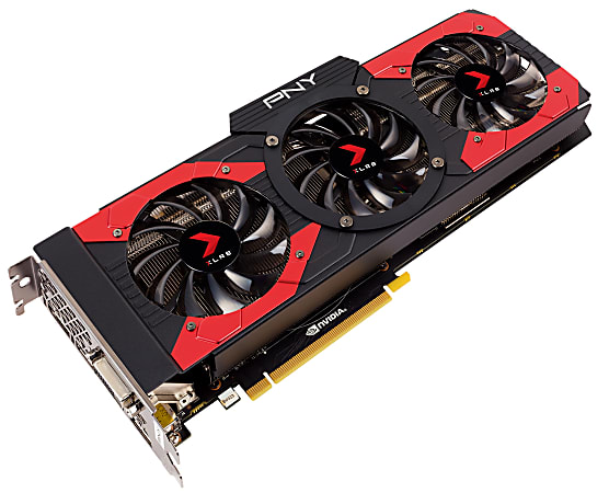 PNY GeForce GTX 1080 Graphic Card - 1.71 GHz Core - 1.85 GHz Boost Clock - 8 GB GDDR5X - Dual Slot Space Required - 256 bit Bus Width - Fan Cooler - DirectX 12, OpenGL 4.5 - 3 x DisplayPort - 1 x HDMI - 1 x Total Number of DVI