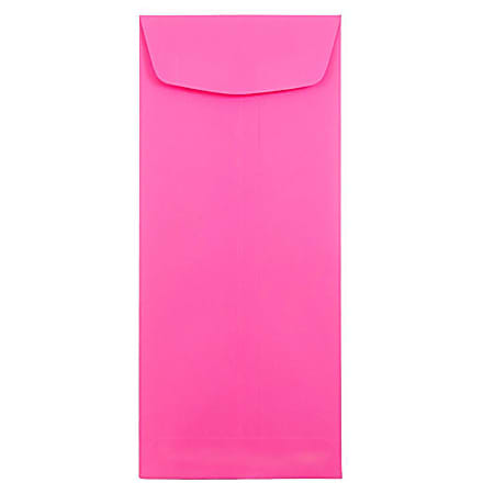 JAM Paper® Policy Envelopes, #11, Gummed Seal, Ultra Fuchsia Pink, Pack Of 25