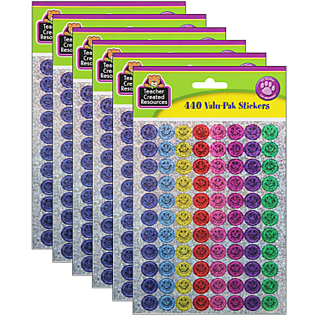 Teacher Created Resources® Mini Stickers, 3/8", Happy Face