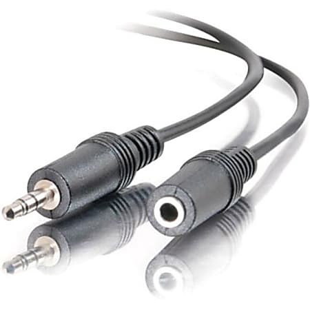 C2G 50ft 3.5mm M/F Stereo Audio Extension Cable - Audio extension cable - mini-phone stereo 3.5 mm male to min - 40410