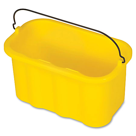 Rubbermaid Commercial 10-quart Sanitizing Caddy - 2.50 gal - 8" x 14" x 7.5" - Yellow - 6 / Carton