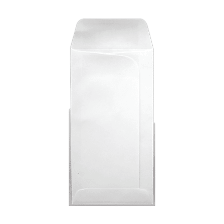 LUX #7 Large Drive-In Banking Envelopes, Peel & Press Closure, White, Pack Of 500