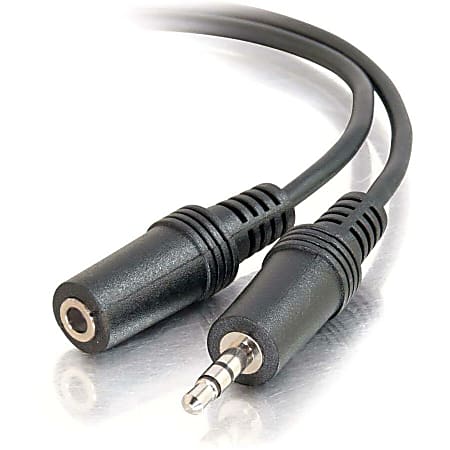 C2G 1.5ft 3.5mm M/F Stereo Audio Extension Cable, 40405