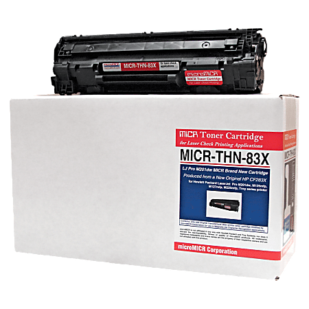 MicroMICR Remanufactured High-Yield Black MICR Toner Cartridge Replacement For HP CF283X, THN-83X