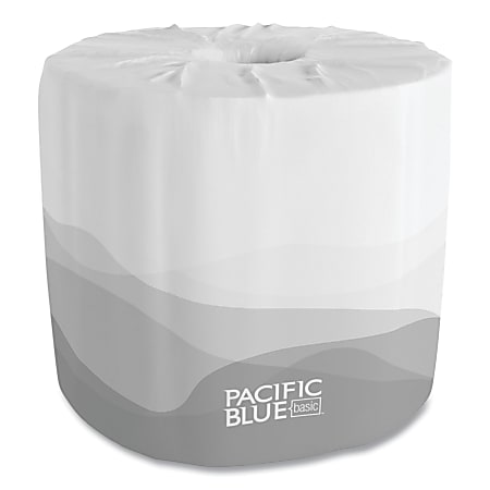 Georgia-Pacific Envision® Economical 1-Ply Toilet Paper, 100% Recycled, 1210 Sheets Per Roll, Pack Of 80 Rolls